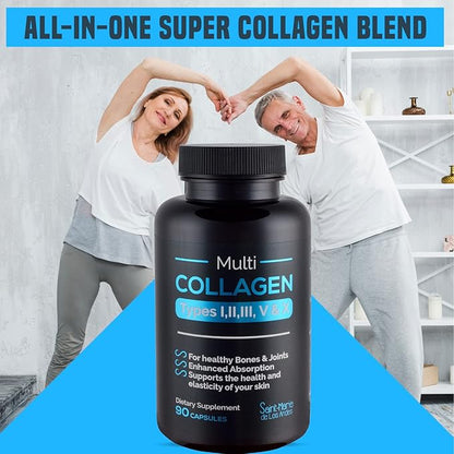 Multi Collagen Pills (Types I, II, (3 Months