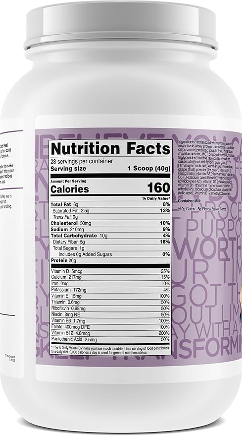 TransformHQ Meal Replacement Shake Powder 28