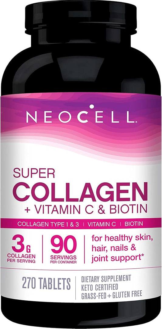 NeoCell Super Collagen With Vitamin C 270 Count, 1 Bottle