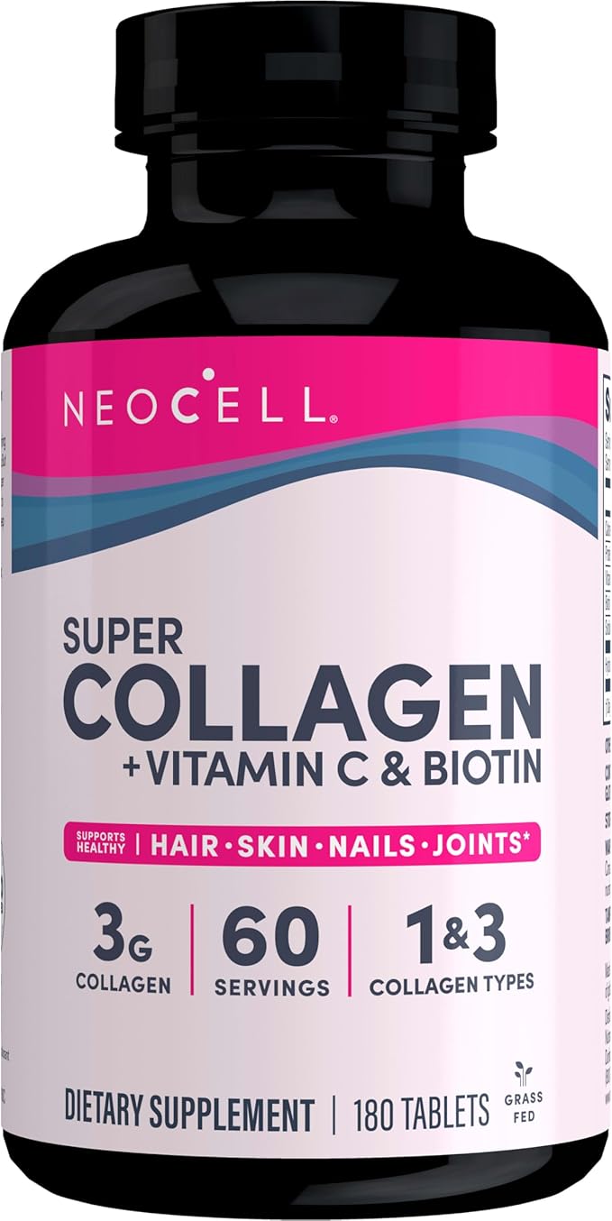 NeoCell Super Collagen With Vitamin C 180 Count, 1 Bottle