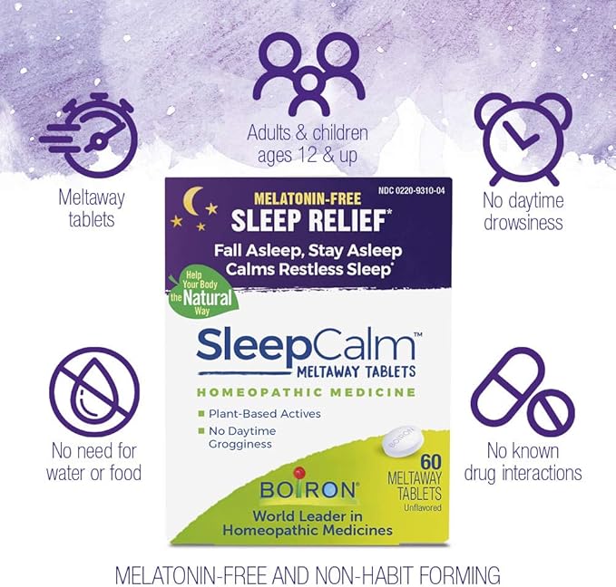Boiron SleepCalm Sleep Aid for Deep, 180 Count