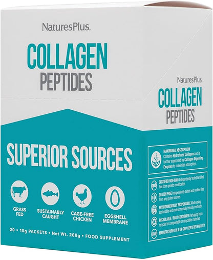 Natures Plus Collagen Peptides 20 Stick 20 Servings