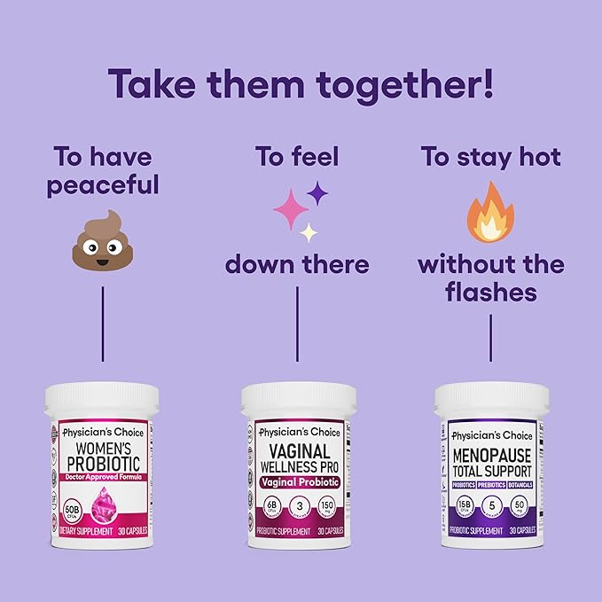 Physician's CHOICE Menopause Probiotic Supplement for Women 60ct