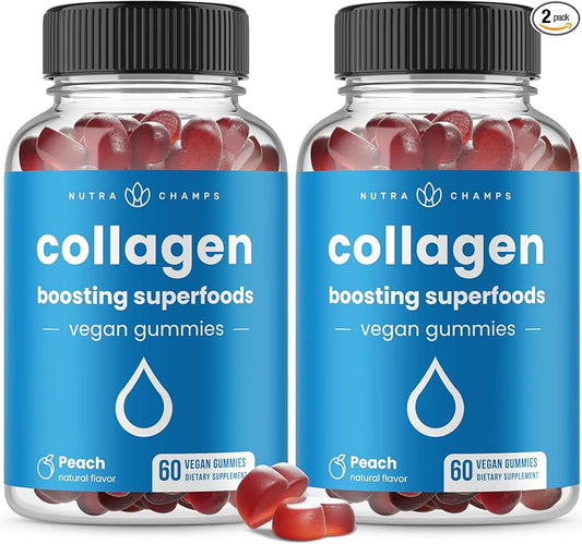 Collagen Boosting Gummies 60 Peach (2-Pack)