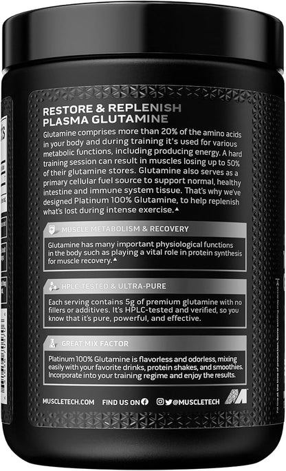 Glutamine Powder | MuscleTech 100% Pure (60 Servings)