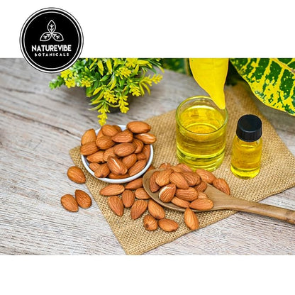 Naturevibe Botanicals Sweet Almond Oil 32 Ounces 100% Pure
