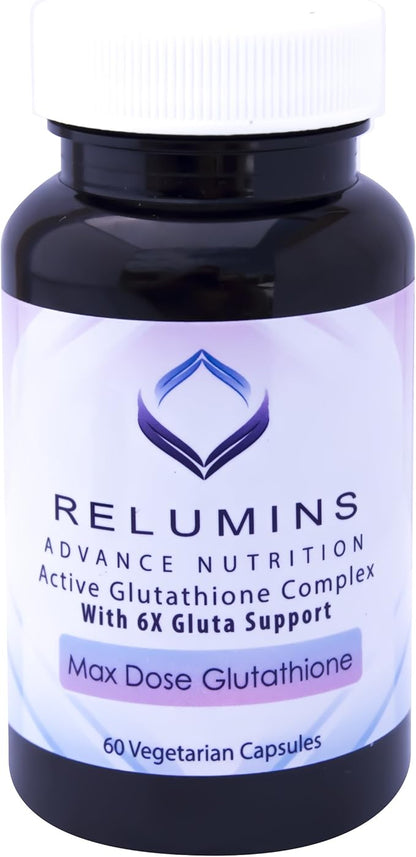 Relumins Advance White Active Glutathione Complex 6X Boosters- 60 Capsules 3 Bottles