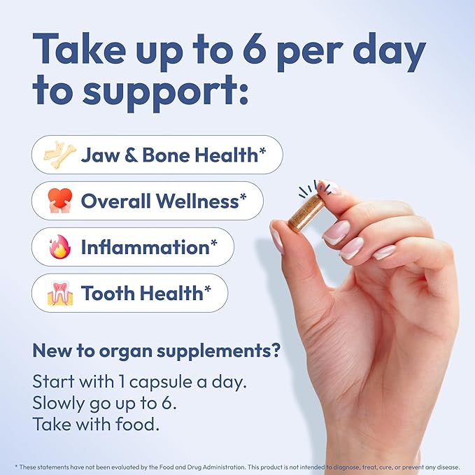 Tooth Restore Supplement for Tooth Remineralization, Teeth Remineralization & Teeth Health, Oral Health Remineralizing Tooth Powder Capsules, Teeth and Gum Vitamins, Remineralize Teeth Vitamins