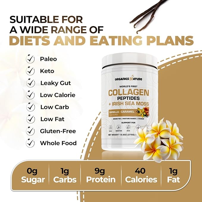 ORGANICS NATURE Collagen Peptides Powder 30 Servings 380 gr