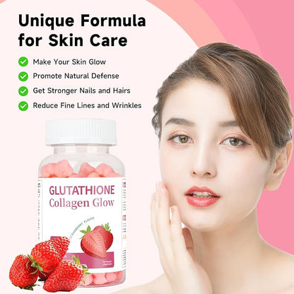 Glutathione Collagen Glow Gummies, Glutathione Collagen 2 Bottle