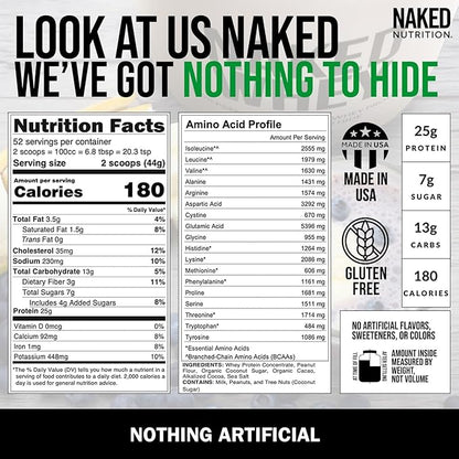 NAKED Whey Chocolate Peanut Butter Grass 52 Servings