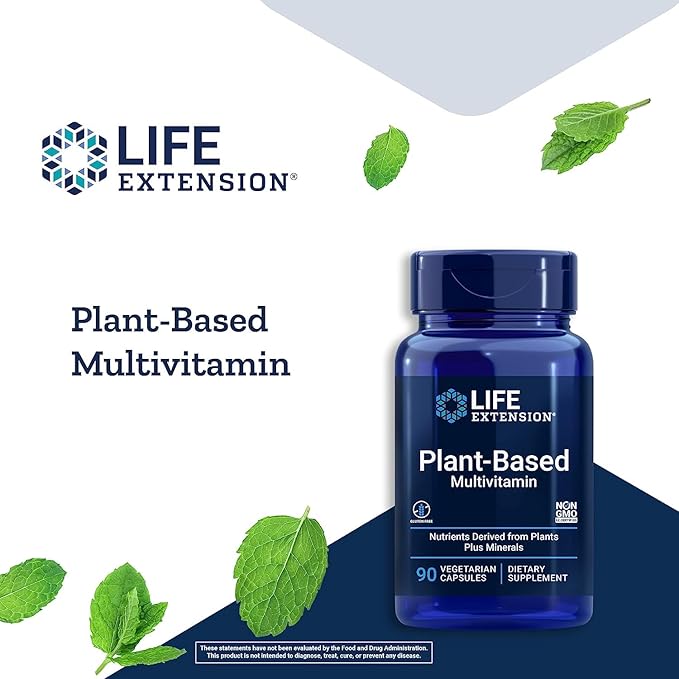 Life Extension Plant-Based Multivitamin – Plant 90 Capsules