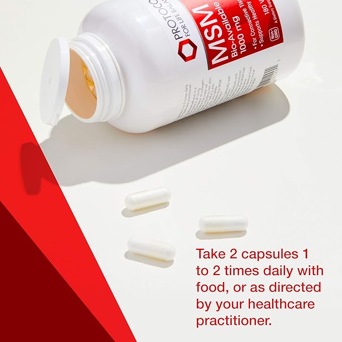 Protocol MSM Bioavailable Sulfur 1,000mg - 180 Veg