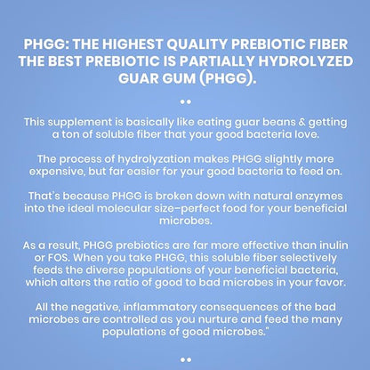 Prebiotic PHGG Partially Hydrolyzed Guar Gum 210g Powder 100% Natural