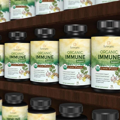 USDA Organic Immune Support Supplement – 90 Immune