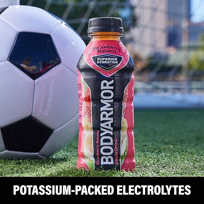 BODYARMOR Sports Drink Sports Beverage, Pineapple Coconut, Coconut Water Hydration, Natural Flavors With Vitamins, Potassium-Packed Electrolytes, Perfect For Athletes, 16 Fl Oz (Pack of 12)