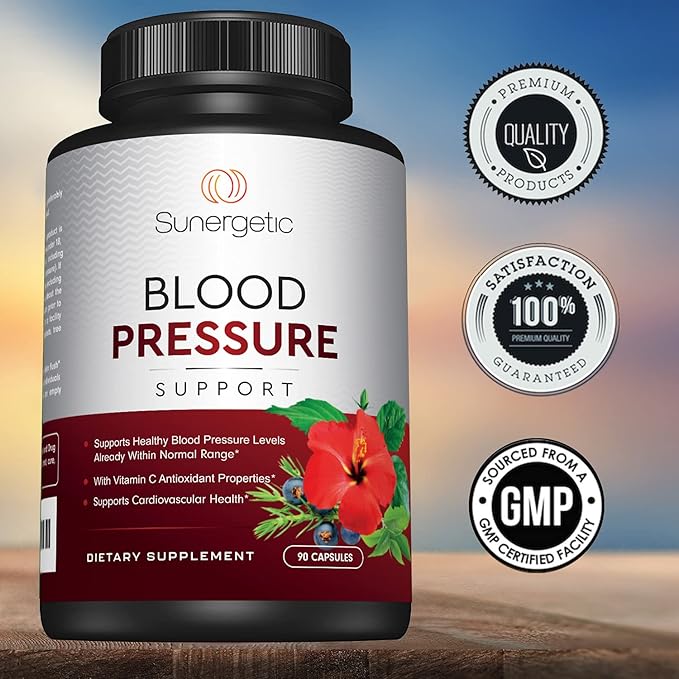 Premium Blood Pressure Support Supplement 90 Capsules