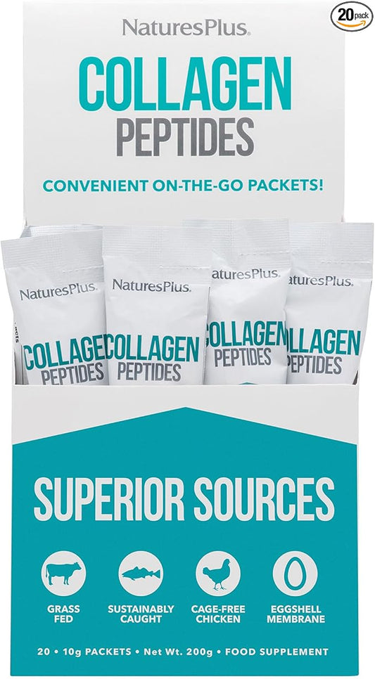 Natures Plus Collagen Peptides 20 Stick 20 Servings