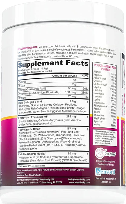 Multi Collagen Burn: Multi-Type Hydrolyzed Protein