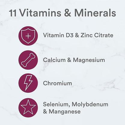 SmartyPants Kids Mineral Chews: Magnesium Citrate D3, Vitamin K2, Zinc 60 Count (30 Day
