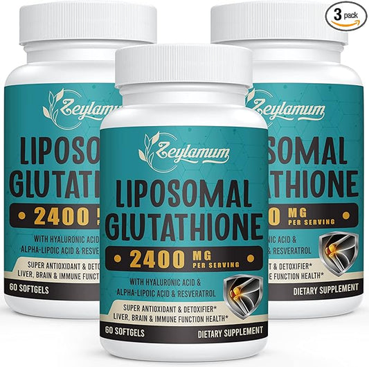 2400 MG Liposomal Glutathione Softgels, Max 180 Softgels