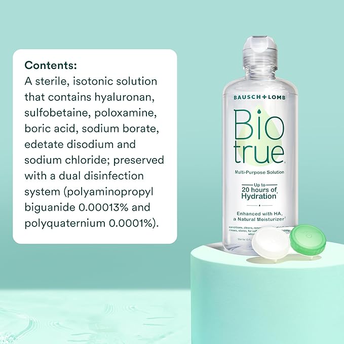 Biotrue Contact Lens Solution, Multi-Purpose Solution 10 FL 2)