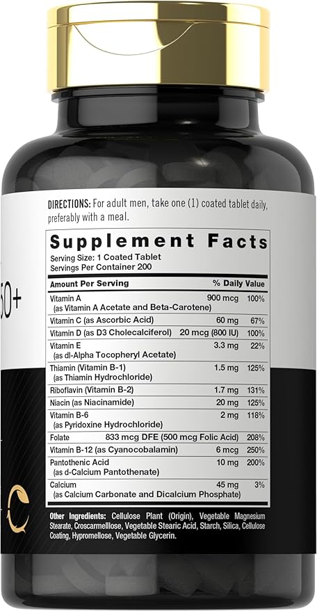 Carlyle Multivitamin for Men Over 50 Plus 200 Count