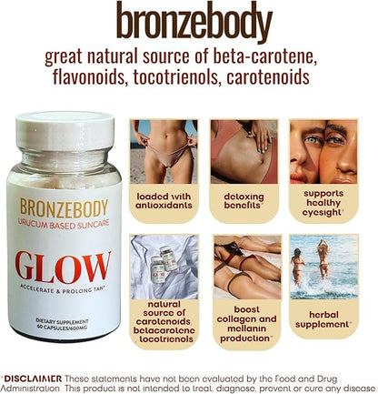 GLOW Capsules Accelerated Tanning Vegan Vitamins (60ct)