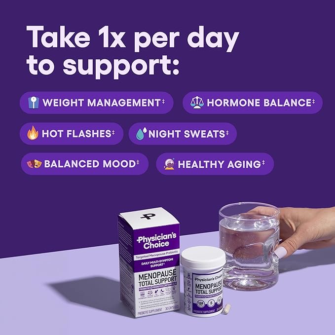 Physician's CHOICE Menopause Probiotic Supplement for Women 60ct