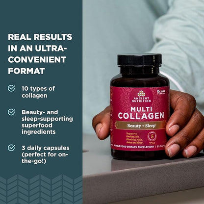 Ancient Nutrition Collagen Pills for Hair, 90 Ct,