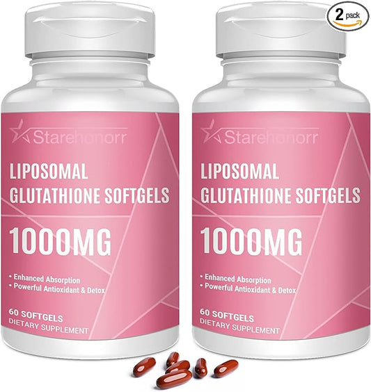 Liposomal Glutathione Softgels 1500MG, Reduced Glutathione 120 Softgels