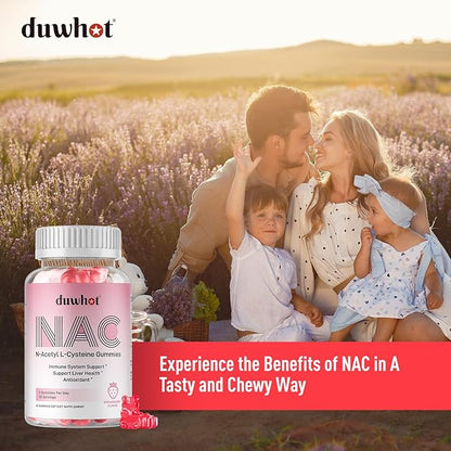 NAC Gummies 600mg, N Acetyl Cysteine 60ct