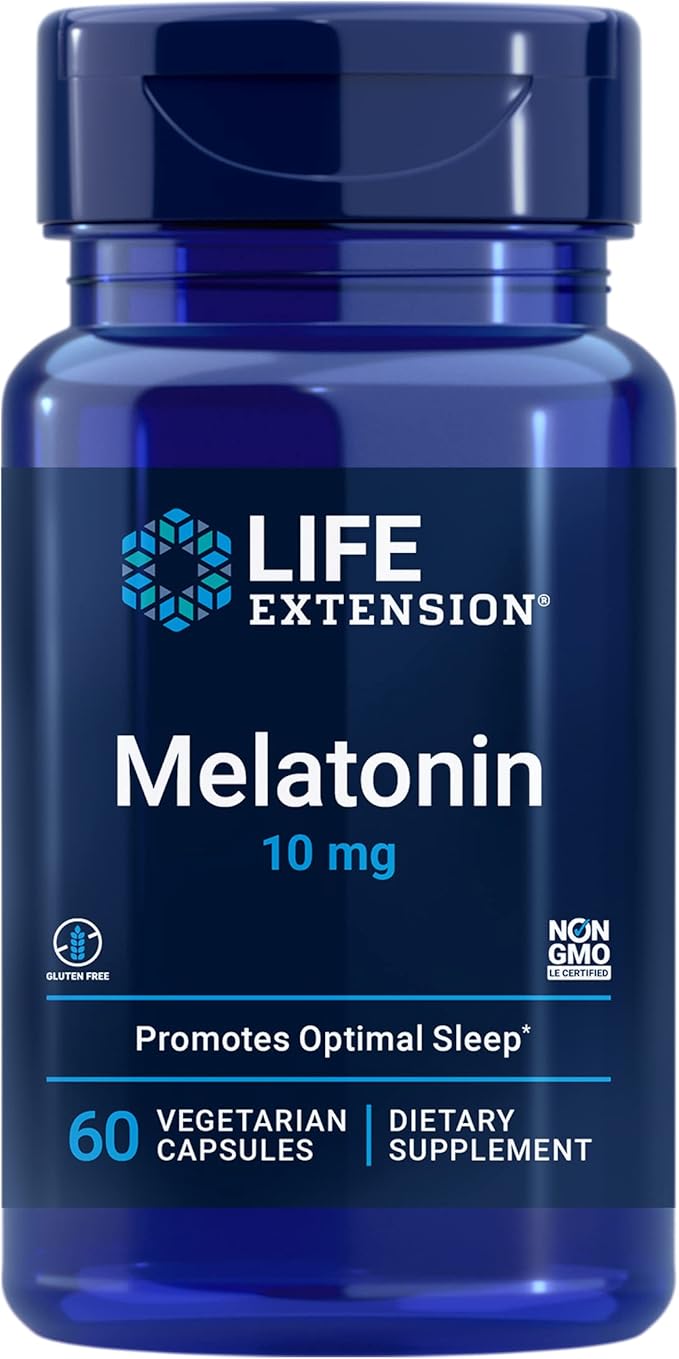 Life Extension Melatonin, 10 mg, Healthy 60 Capsules