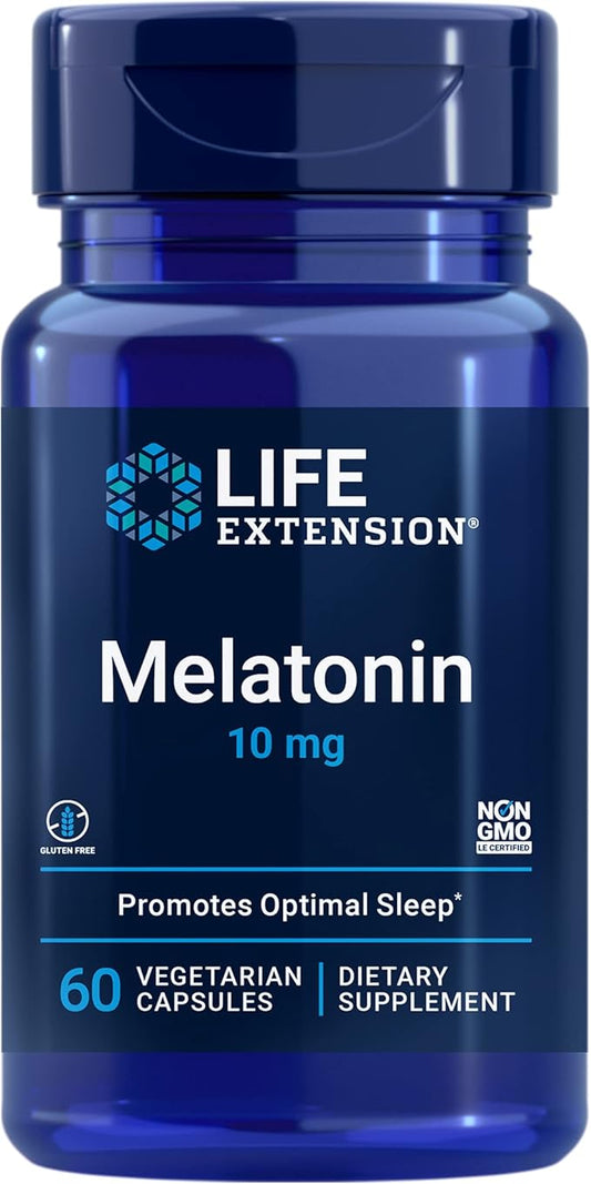 Life Extension Melatonin, 10 mg, Healthy 60 Capsules