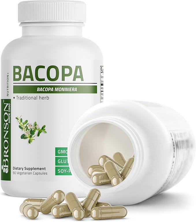 Bronson Bacopa (1200mg Equivalent from 8:1 90 Vegetarian