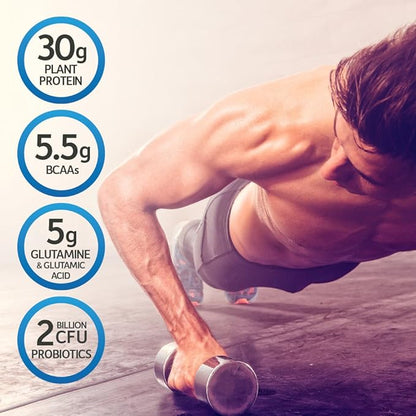 Organic Vegan Sport Protein Powder, Vanilla 30g Plant 19 Servings