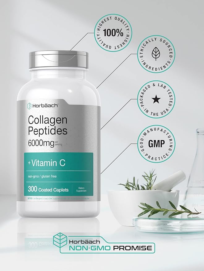 Horbäach Collagen Peptides 6000mg 300 Caplet
