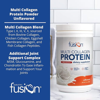 Bariatric Fusion Unflavored Multi Collagen Protein Powder 2 | 30 Servings