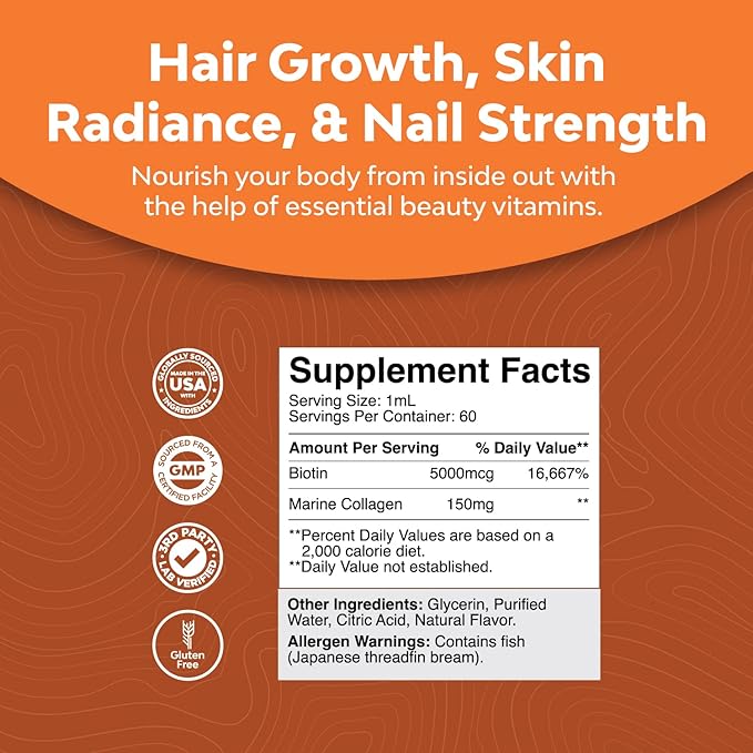 Collagen Biotin Drops for Hair Growth