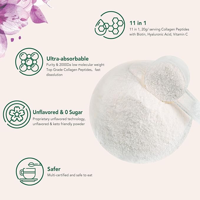 Multi Collagen Peptides Powder, 1 Pound