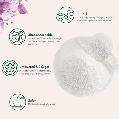 Multi Collagen Peptides Powder, 1 Pound