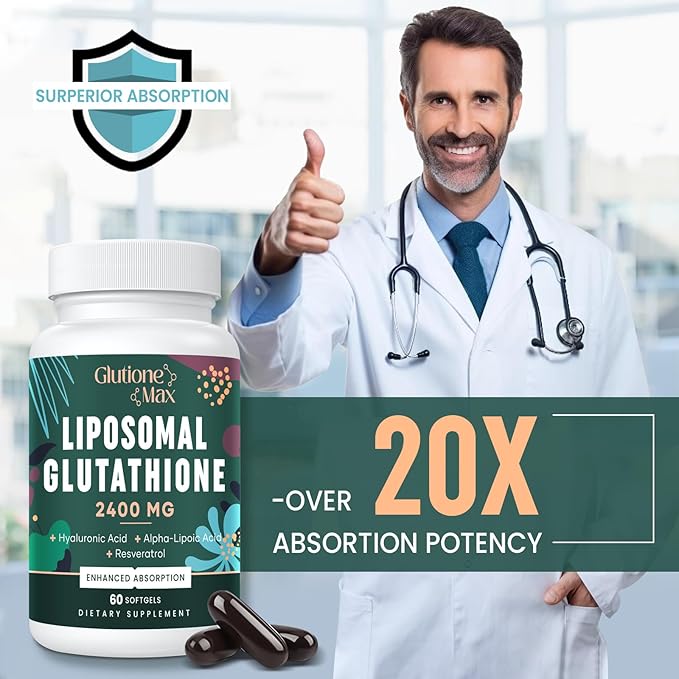 2400MG Liposomal Glutathione 60 Softgels