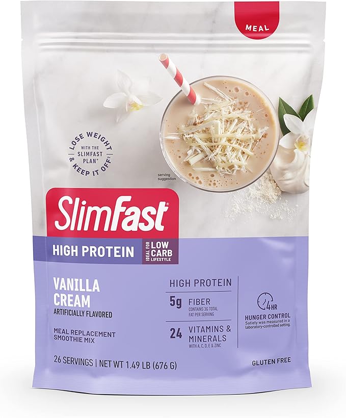 SlimFast High Protein Vanilla Bundle- 12 (20g Protein) 26 Servings (20g Protein)