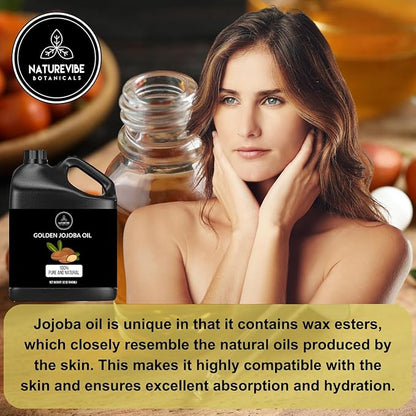 Naturevibe Botanicals Jojoba Oil 32 Ounces 100% Pure