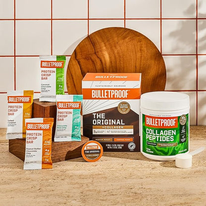 Bulletproof The Original + Collagen Single-Serve Coffee Pods, 24 Count, 100% Arabica Coffee Sourced from Central and South America with Collagen