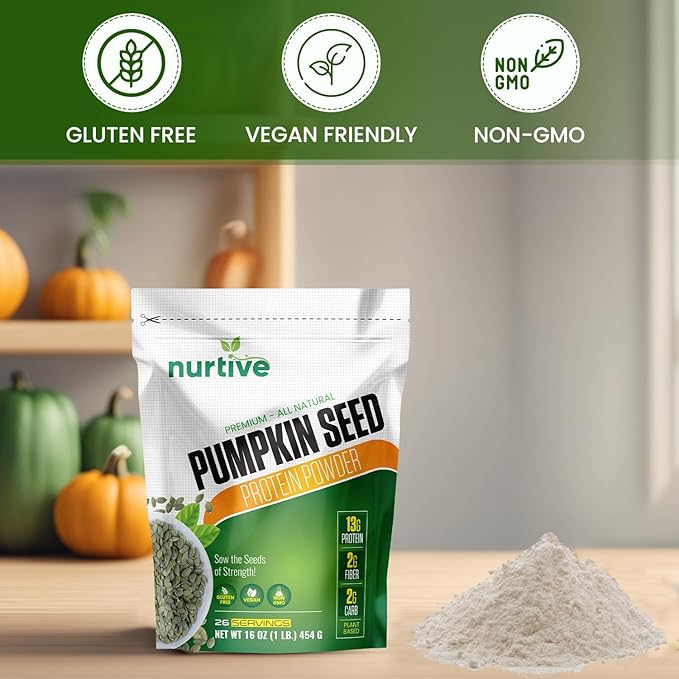 Pumpkin Seed Protein Powder 26 Servings (16 oz 454g)