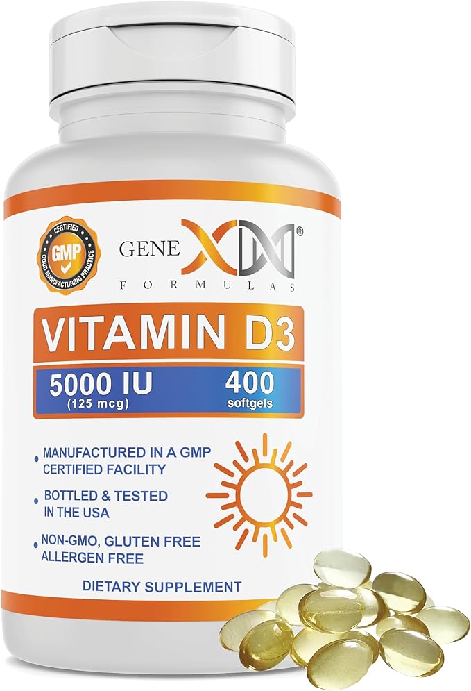 GENEX Vitamin D3 5000IU (400 Softgels)
