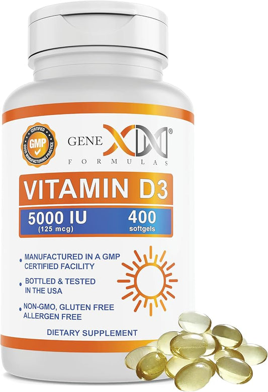 GENEX Vitamin D3 5000IU (400 Softgels)