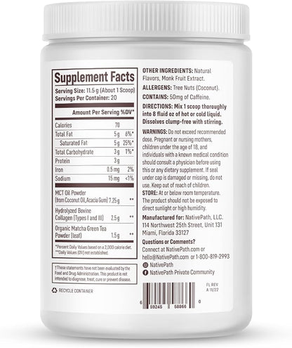 NativePath Collagen Peptides 1 & 3 Collagen. 228g)