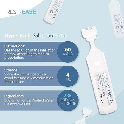 7% Hypertonic Saline Solution for Inhalation 60 x 4ml Vials